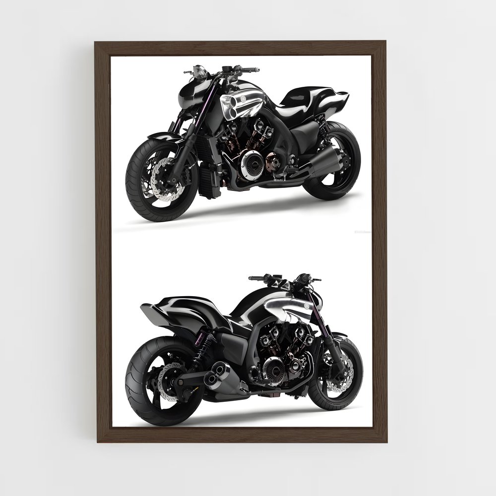 Poster Vmax Noir – affiche Yamaha (vue 5)